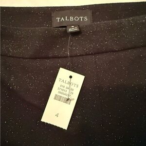 NWT Talbots elegantly sparkly wide-legged trousers. Pls see the video.